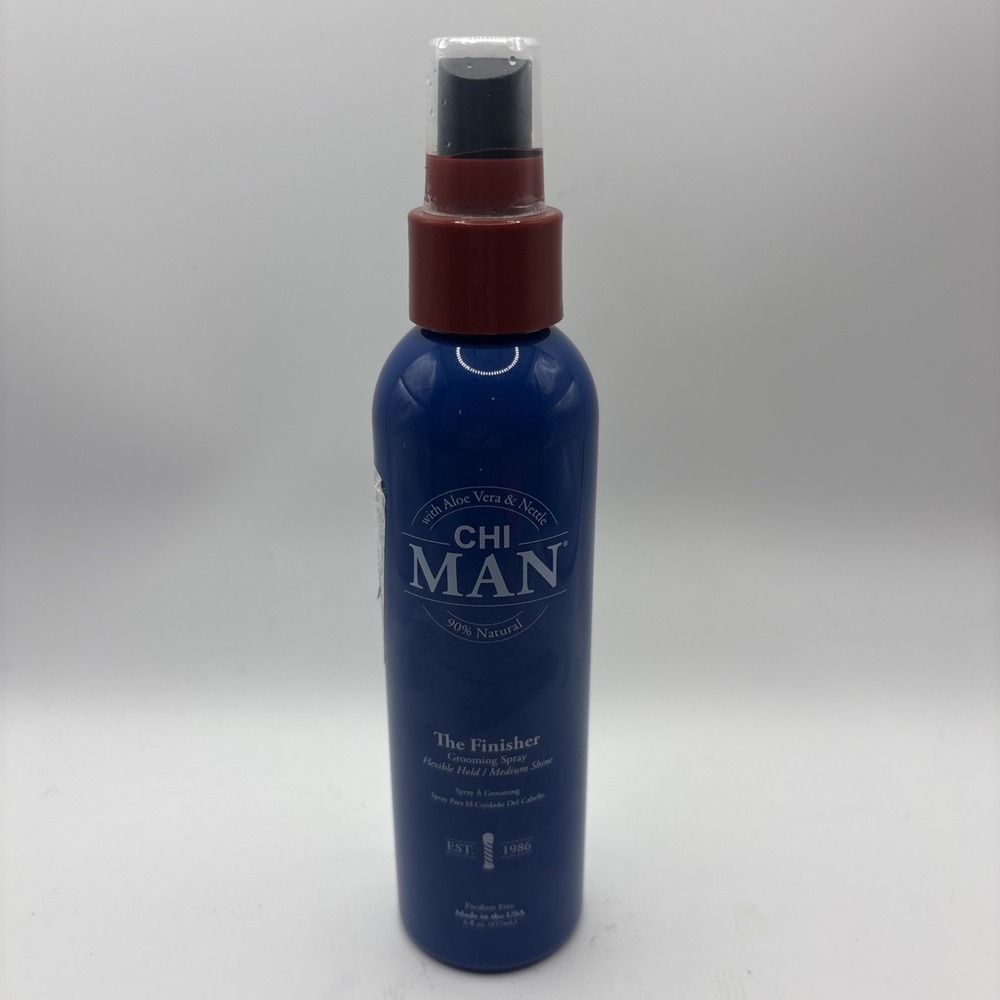 Chi Man The Finisher Grooming Spray‎ 6 Fl Oz Flexible Hold Medium Shine NEW